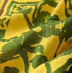 Linen Flax Flower Bandana Detail