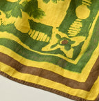 Linen Flax Flower Bandana Detail