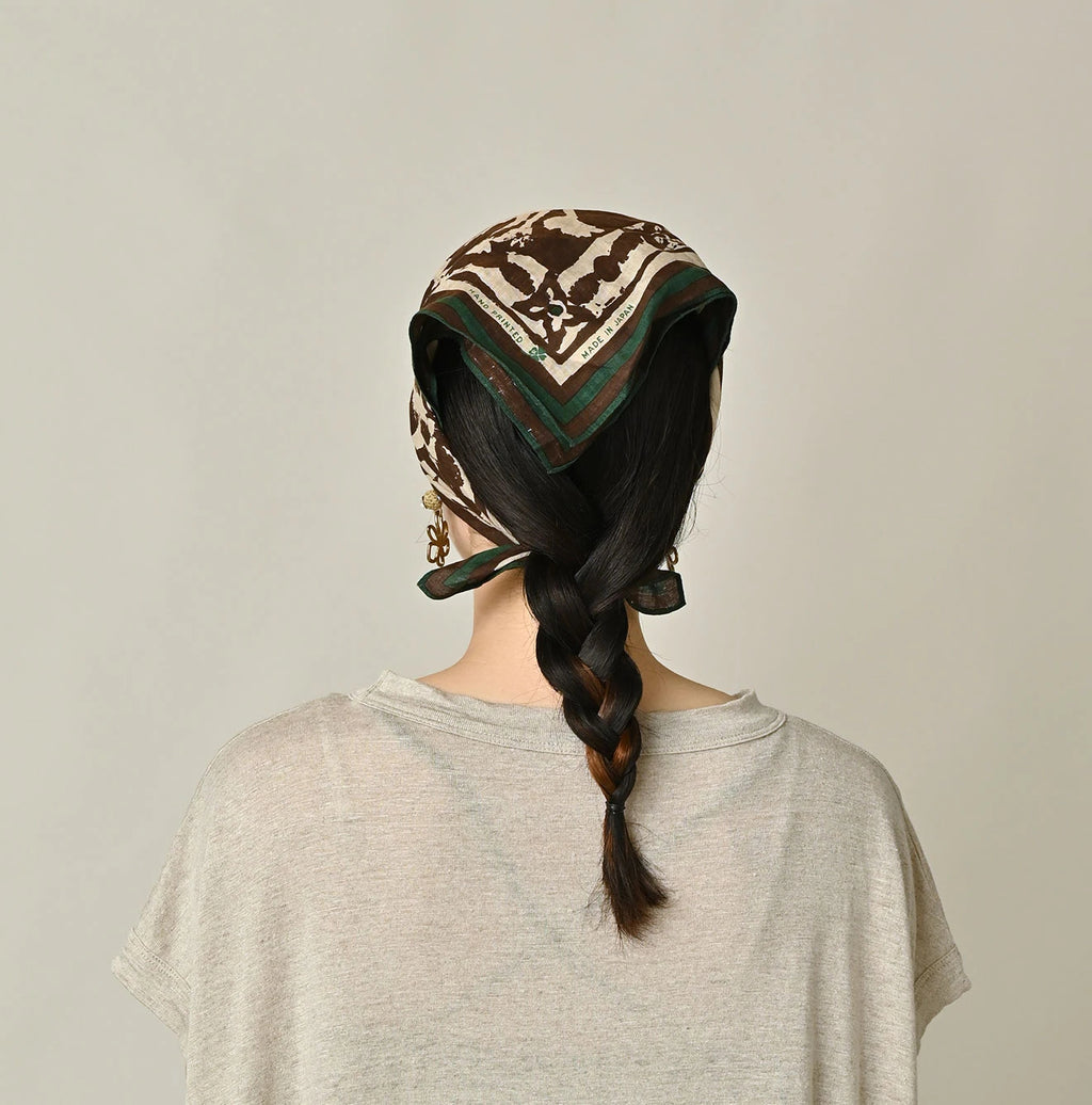 Linen Flax Flower Bandana