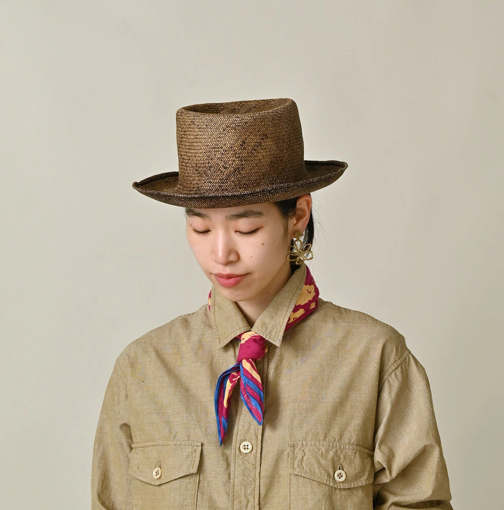 Linen Flax Flower Bandana Female Model
