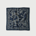 Indigo Linen Flax Flower Bandana