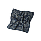 Indigo Linen Flax Flower Bandana