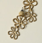 Twin Flower Pierced Earrings Detail