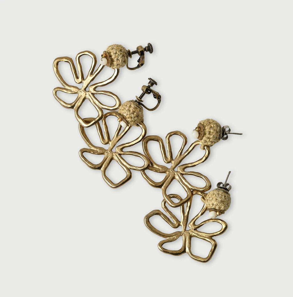 Flower Earrings / Pierced Earrings