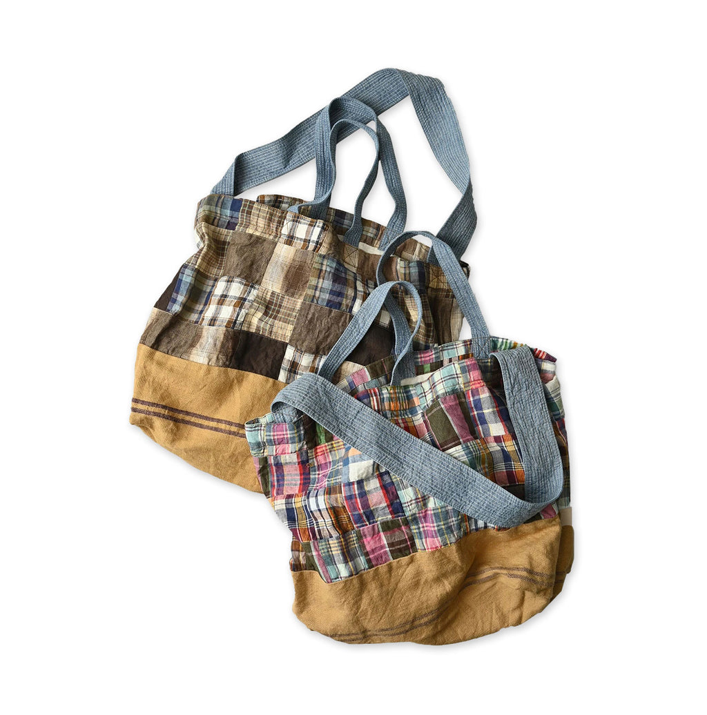 Indian Linen Patchwork Tote Bag