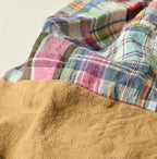 Indian Linen Patchwork Tote Bag Detail