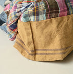 Indian Linen Patchwork Tote Bag