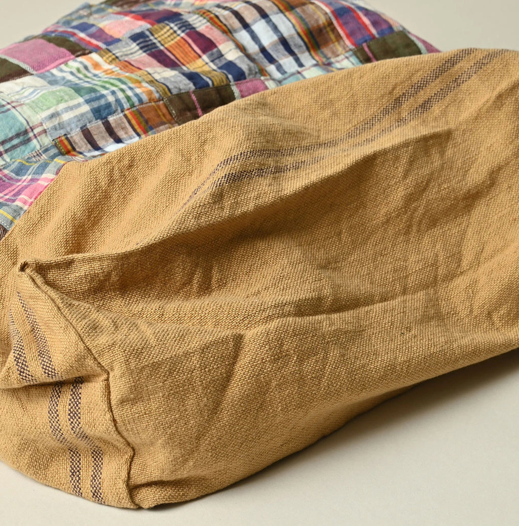 Indian Linen Patchwork Tote Bag
