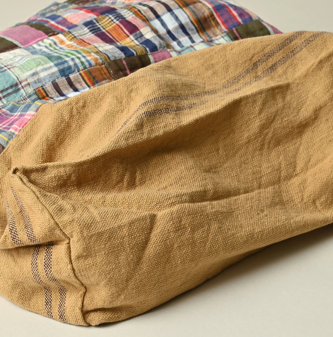 Indian Linen Patchwork Tote Bag