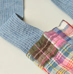 Indian Linen Patchwork Tote Bag Detail