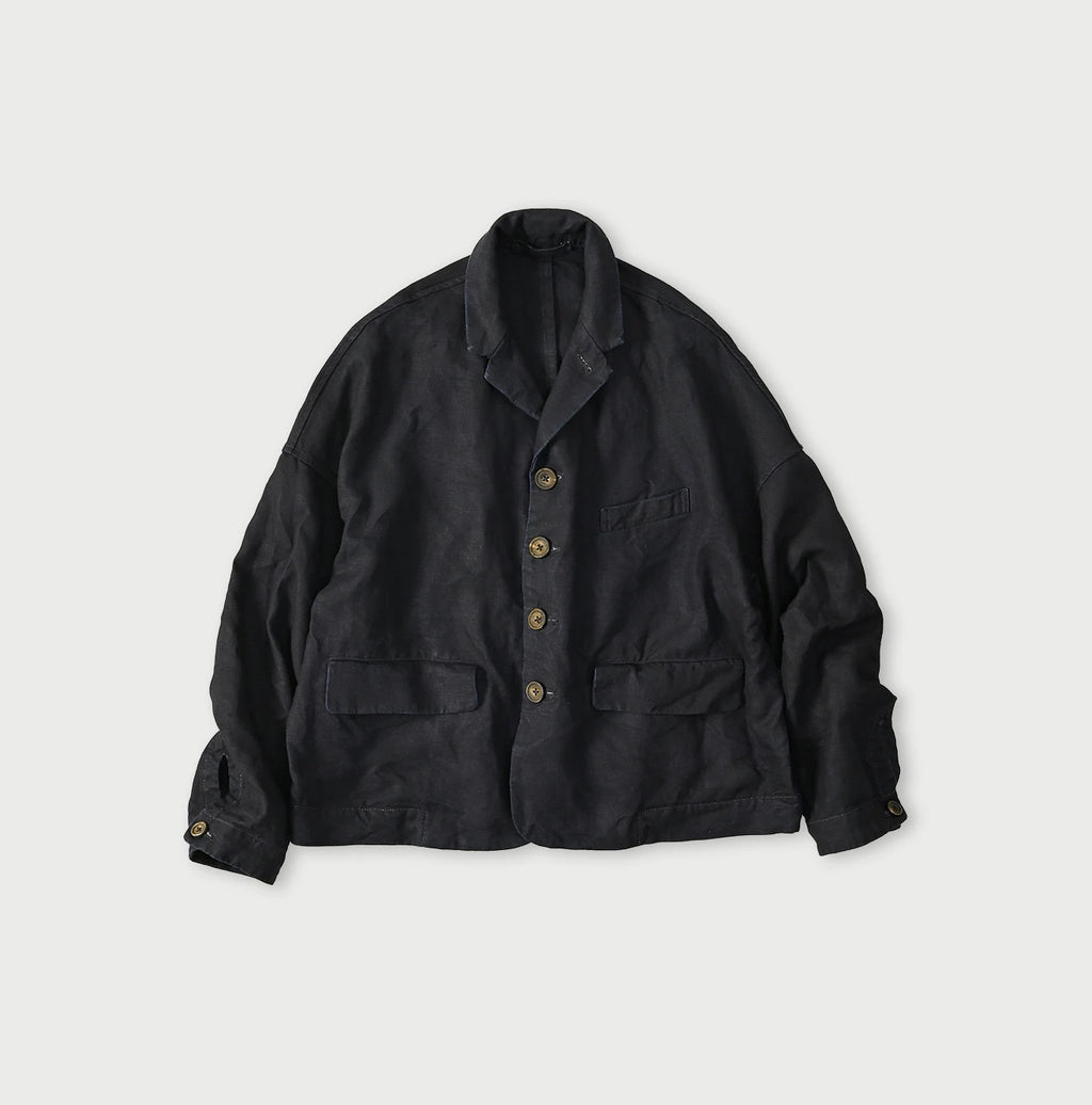 Indigo Linen Cloth 908 Uma Jacket