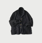 Indigo Linen Cloth 908 Uma Jacket