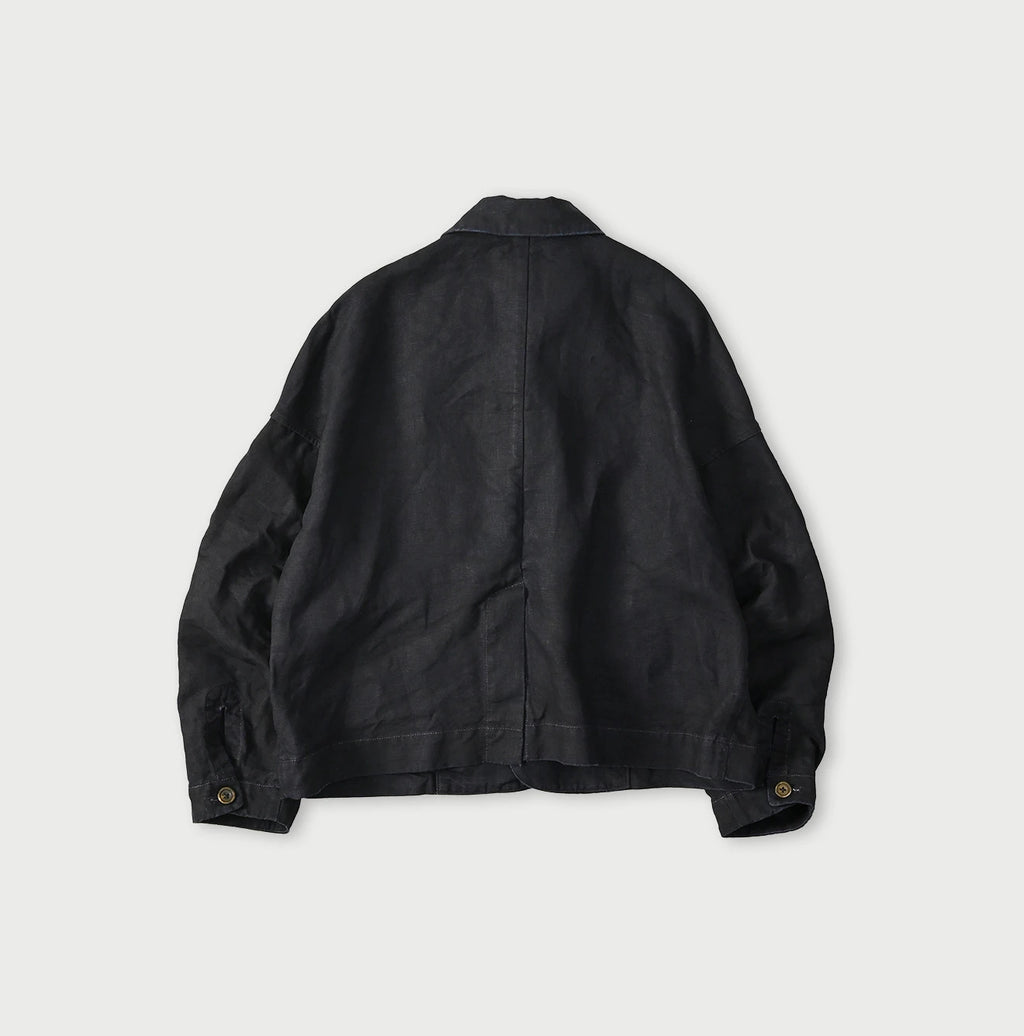 Indigo Linen Cloth 908 Uma Jacket