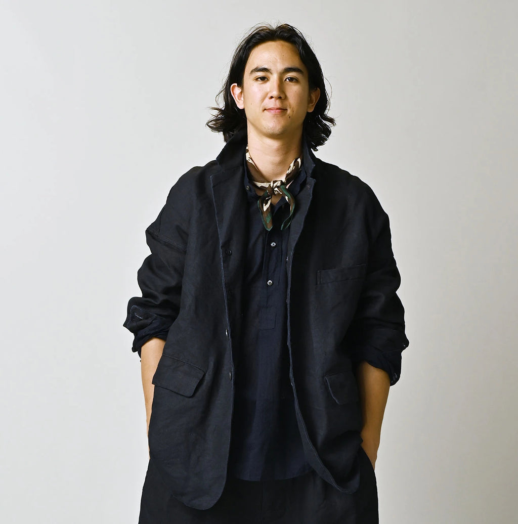 Indigo Linen Cloth 908 Uma Jacket