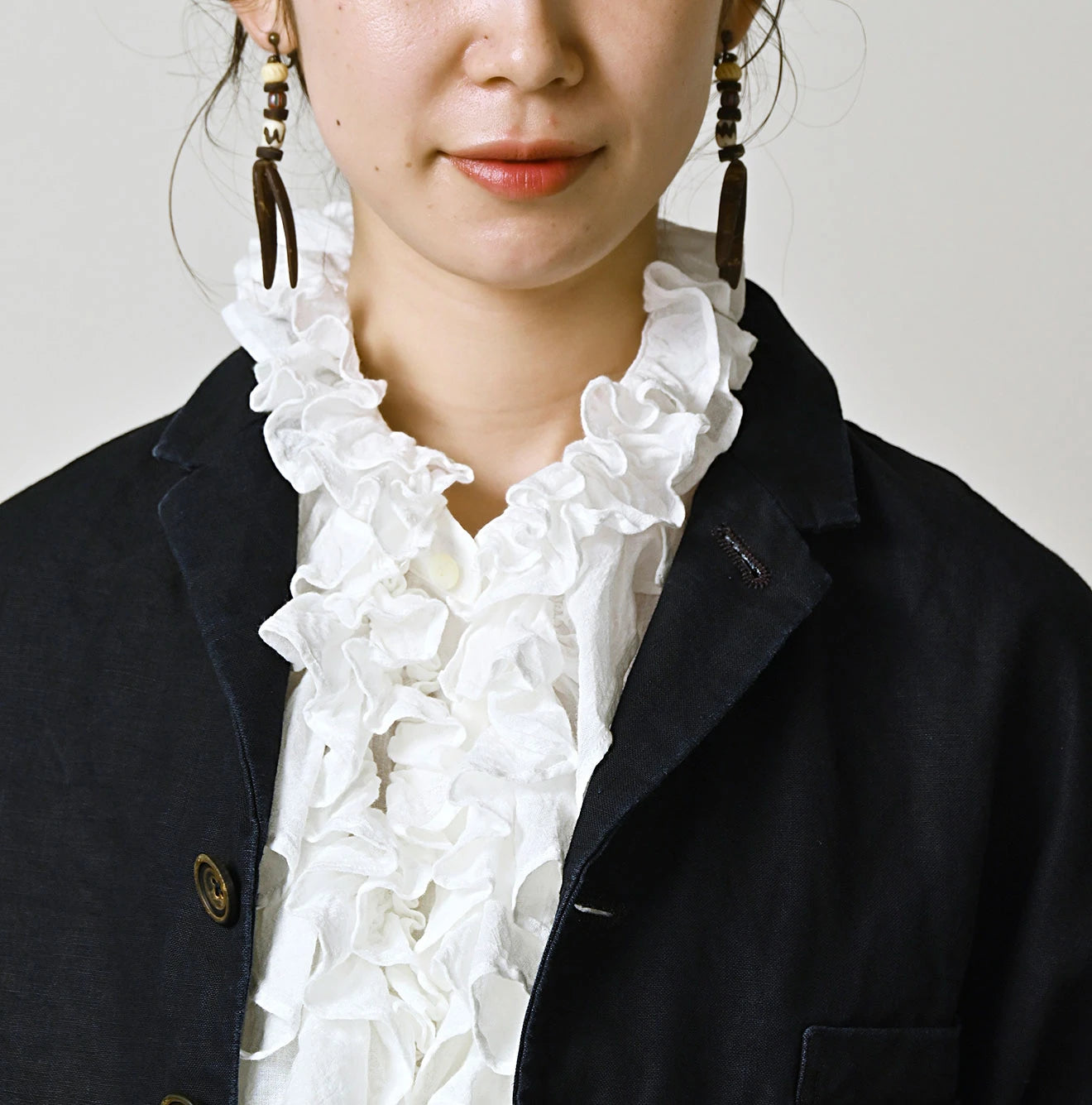 Indigo Linen Cloth 908 Uma Jacket