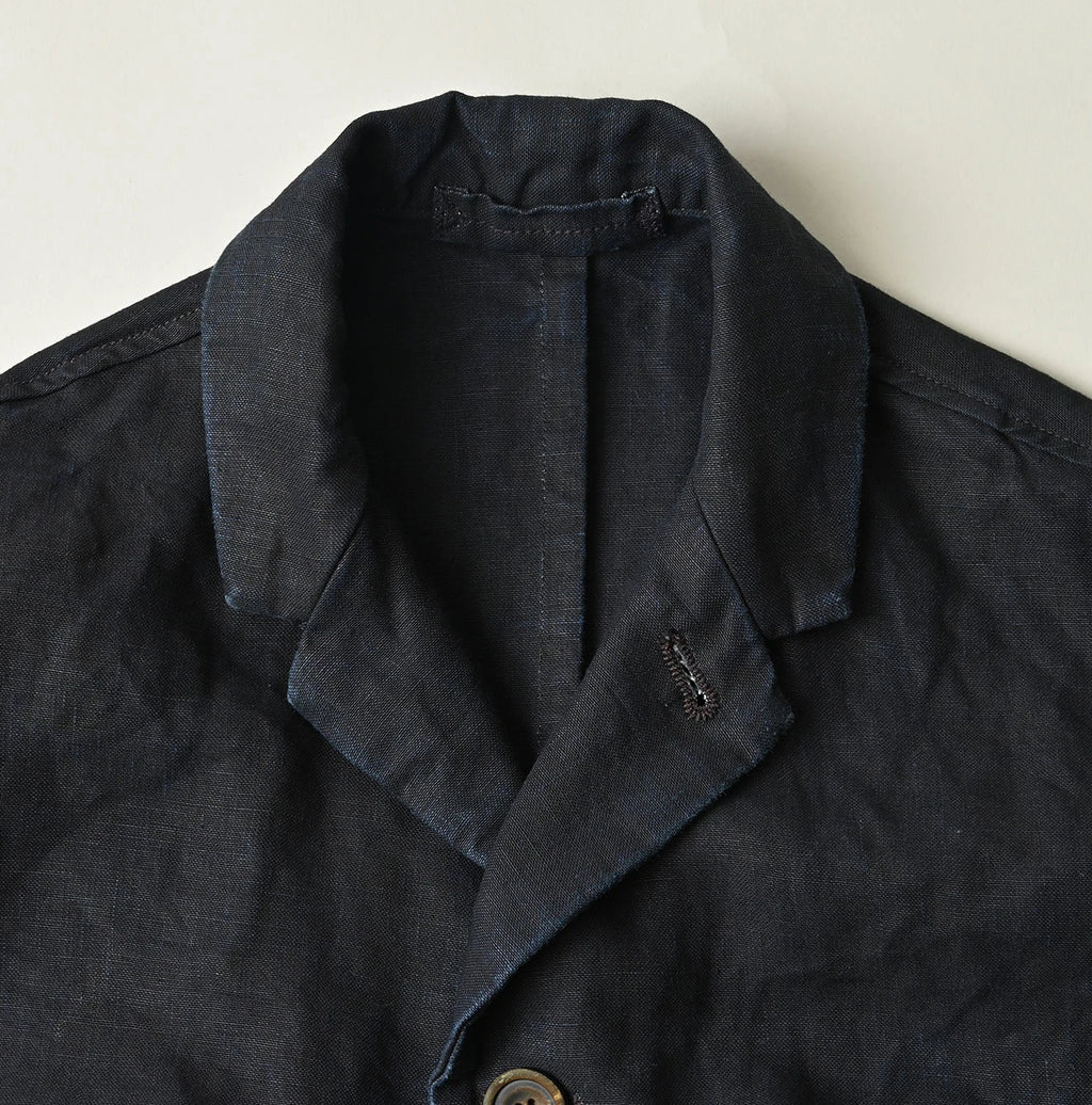 Indigo Linen Cloth 908 Uma Jacket