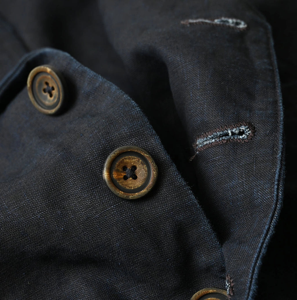 Indigo Linen Cloth 908 Uma Jacket
