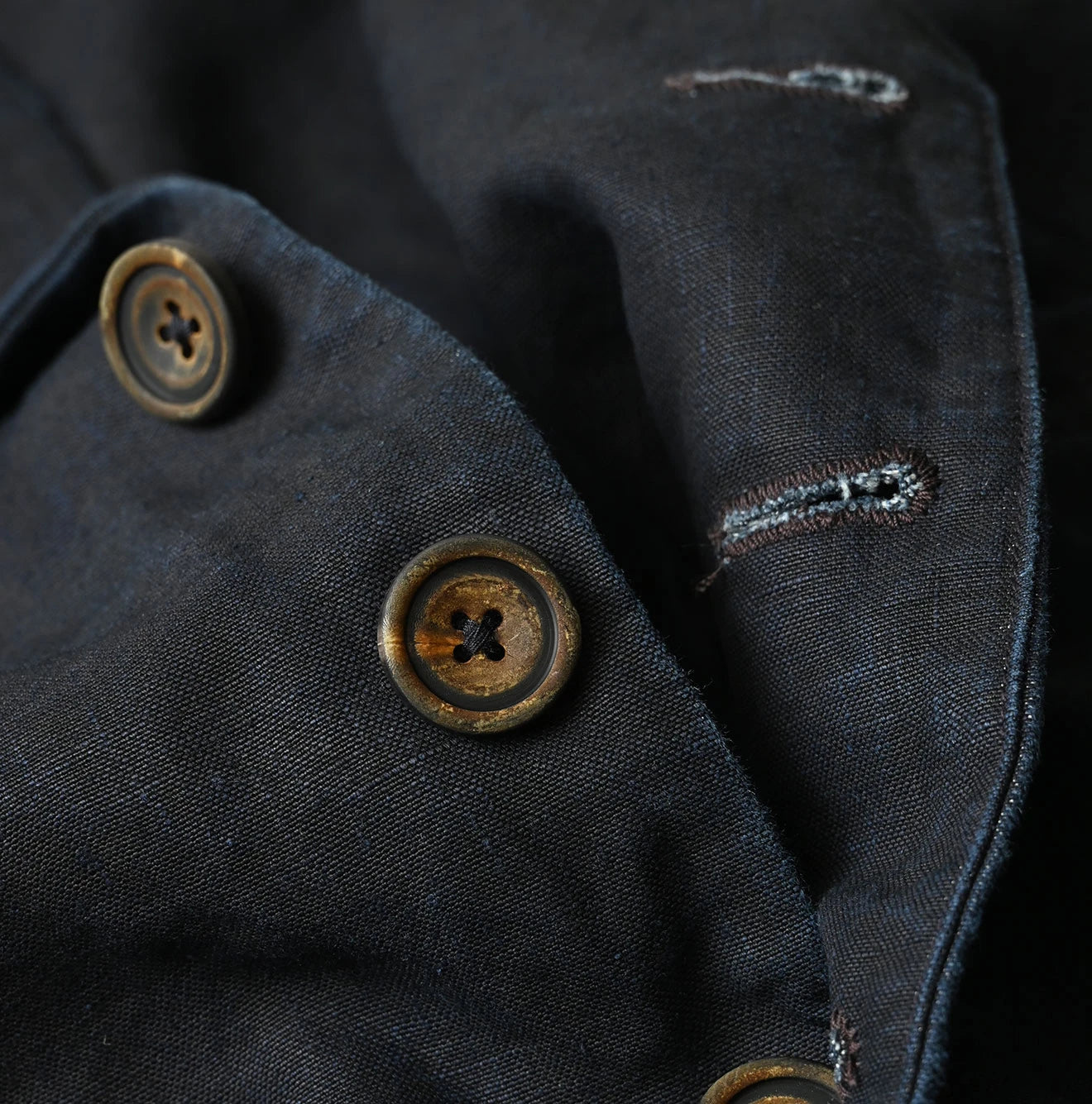 Indigo Linen Cloth 908 Uma Jacket