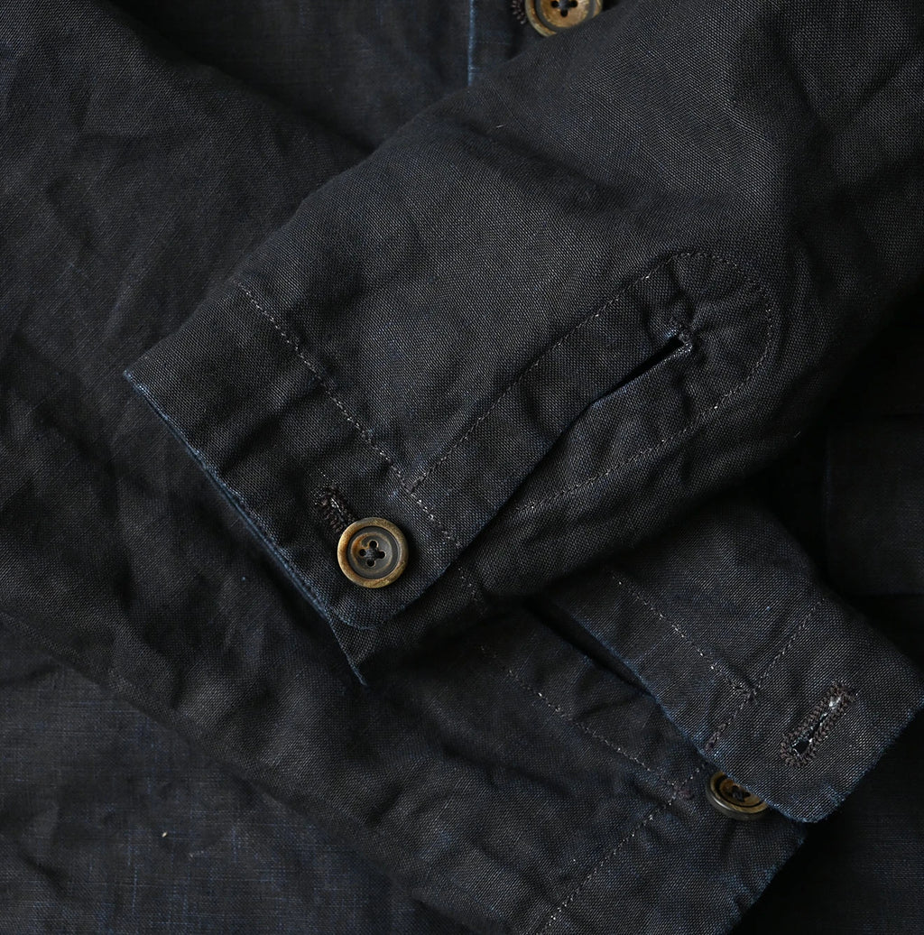 Indigo Linen Cloth 908 Uma Jacket