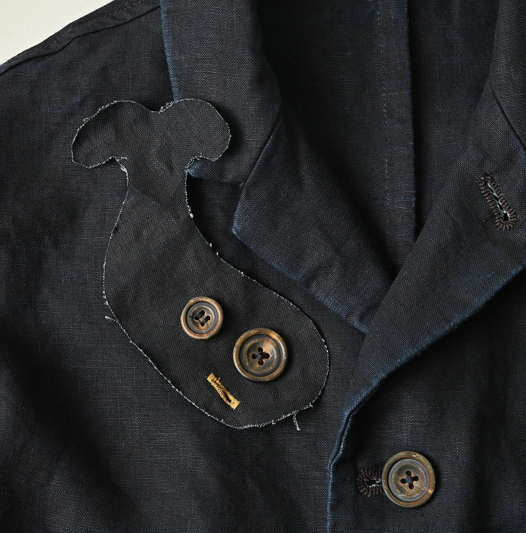 Indigo Linen Cloth 908 Uma Jacket