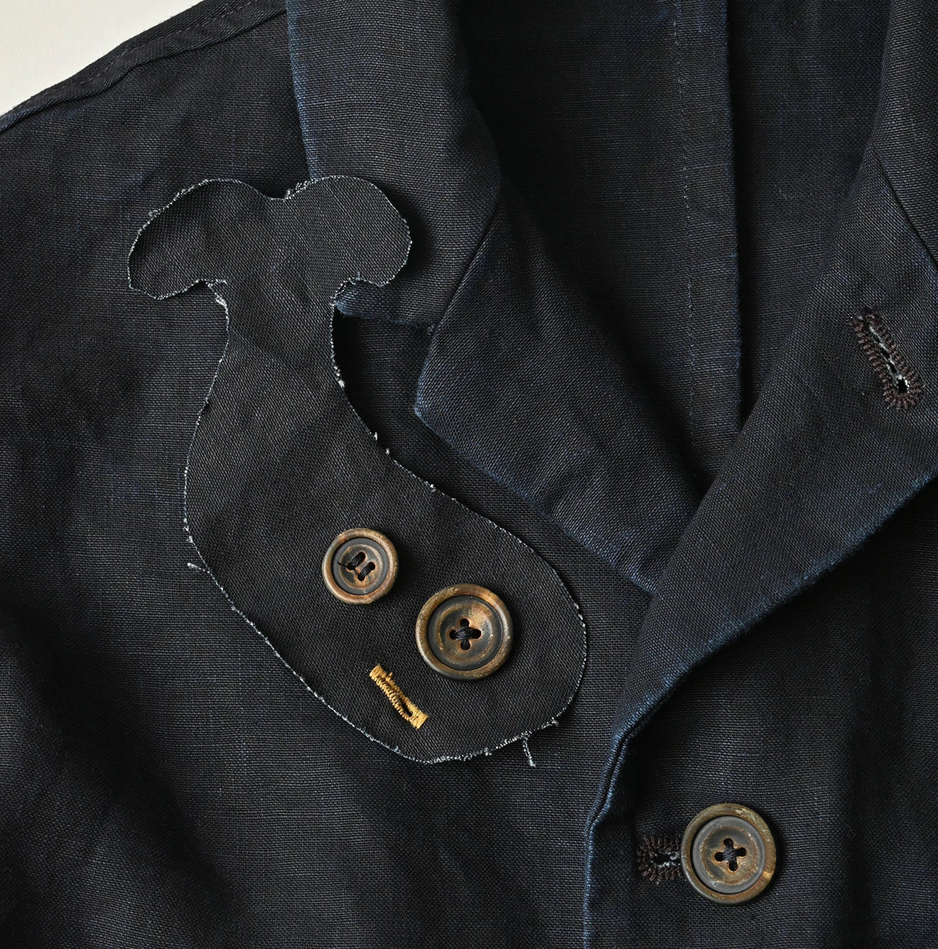 Indigo Linen Cloth 908 Uma Jacket