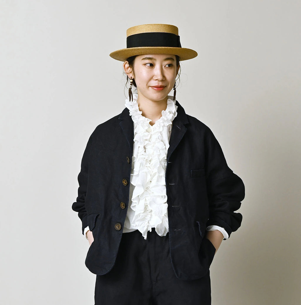 Indigo Linen Cloth 908 Uma Jacket
