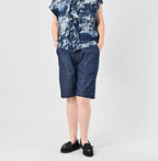 Mon-petit Denim 908 Baker Short Pants Female Model