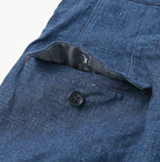 Indigo Linen Cloth 908 Nîmes Pants Detail