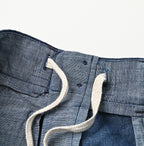 Indigo Linen Cloth 908 Nîmes Pants Detail