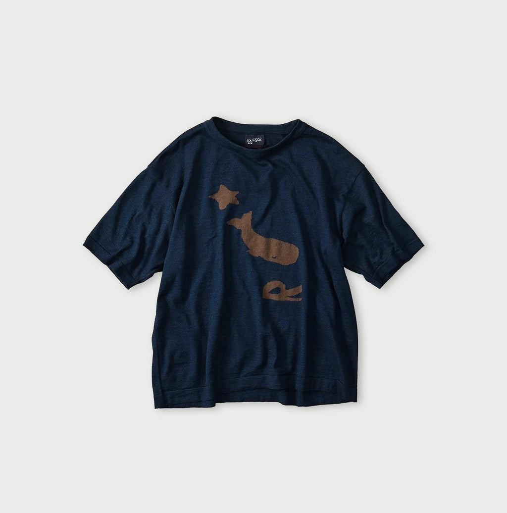 Indigo Pocoppie 908 Jacquard T-shirt