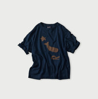 Indigo Pocoppie 908 Jacquard T-shirt
