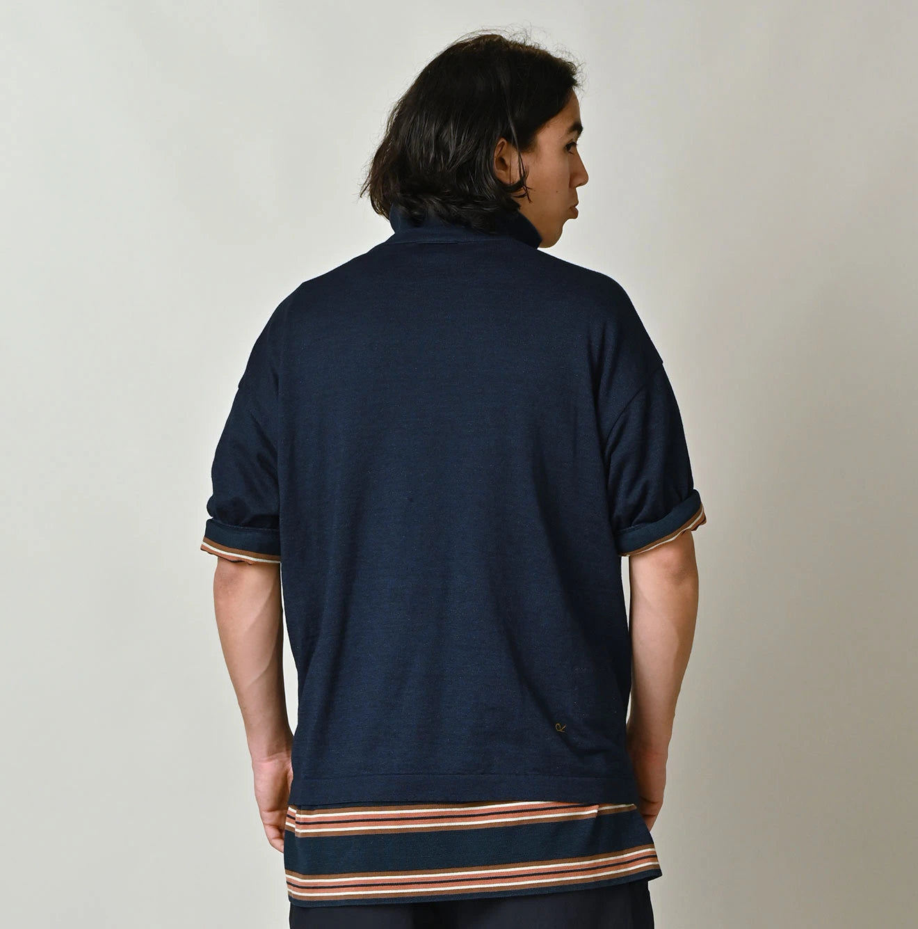 Indigo Pocoppie 908 Jacquard T-shirt