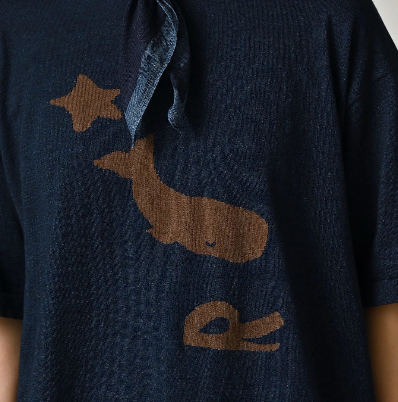 Indigo Pocoppie 908 Jacquard T-shirt