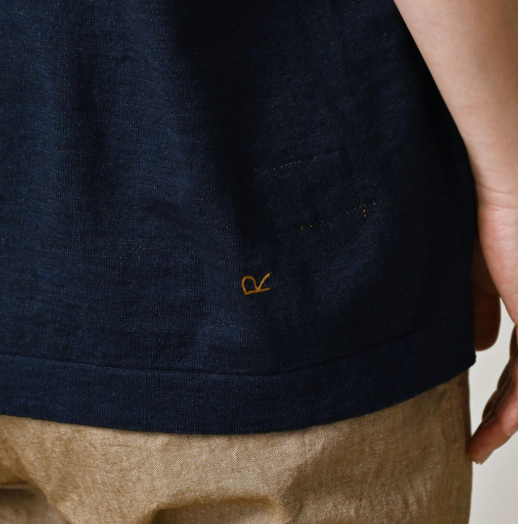 Indigo Pocoppie 908 Jacquard T-shirt
