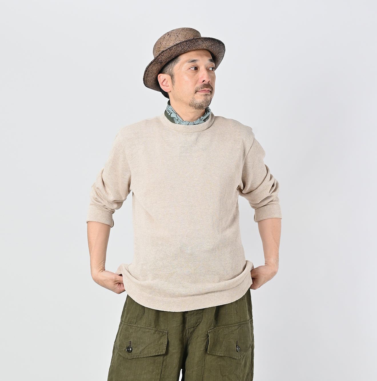 GIma Knitsew 908 Long Sleeve T-shirt Male Model