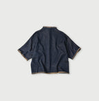 Indigo Surf Hula Girl Jacquard 908 Outer T-shirt Back