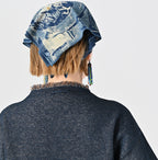 Indigo Surf Hula Girl Jacquard 908 Outer T-shirt Detail