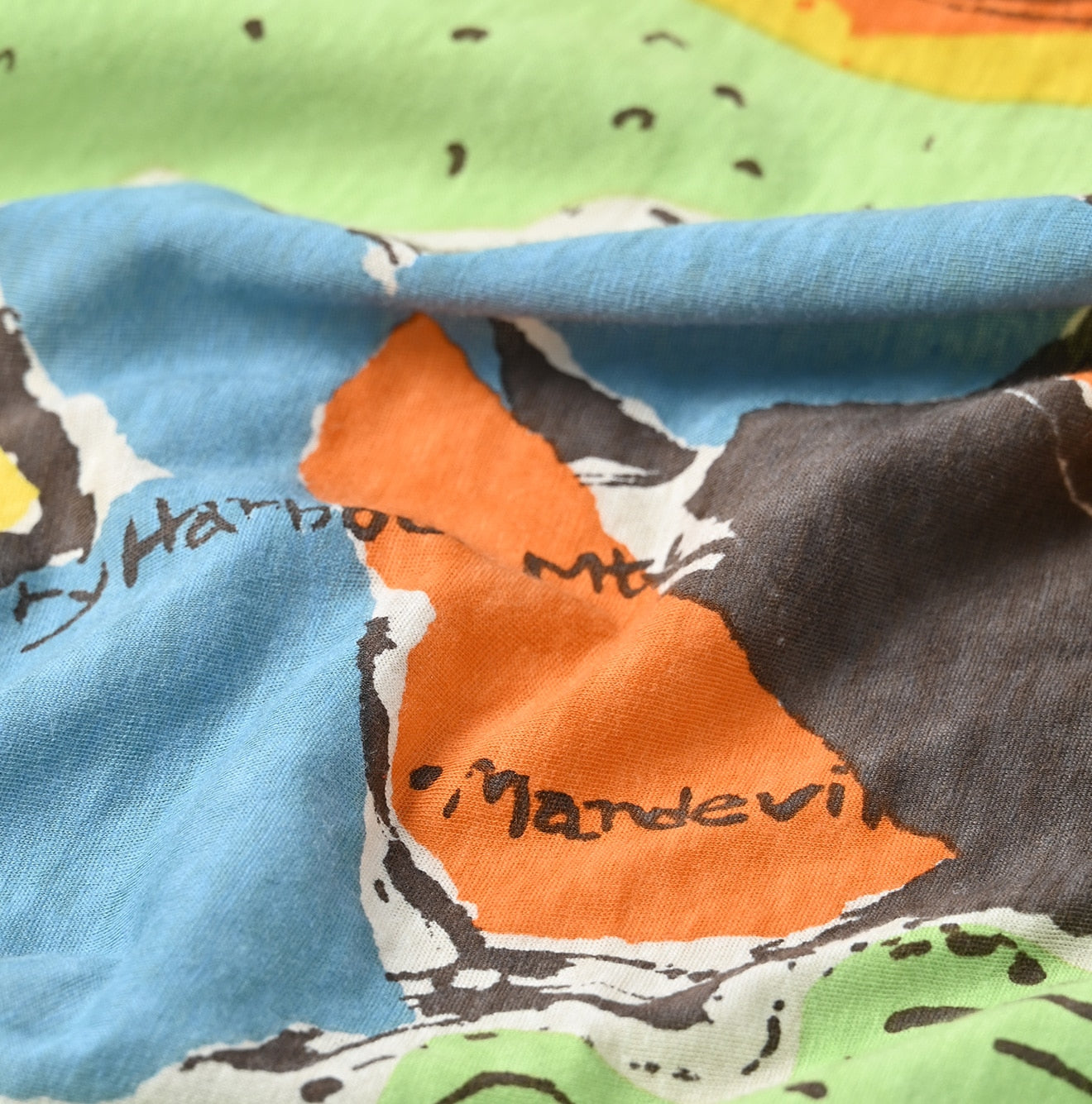 Tenjiku Jamaican Map Bandana Detail