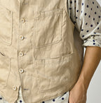 Linen Sateen 908 Vest