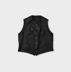 Indigo Linen Sateen 908 Vest