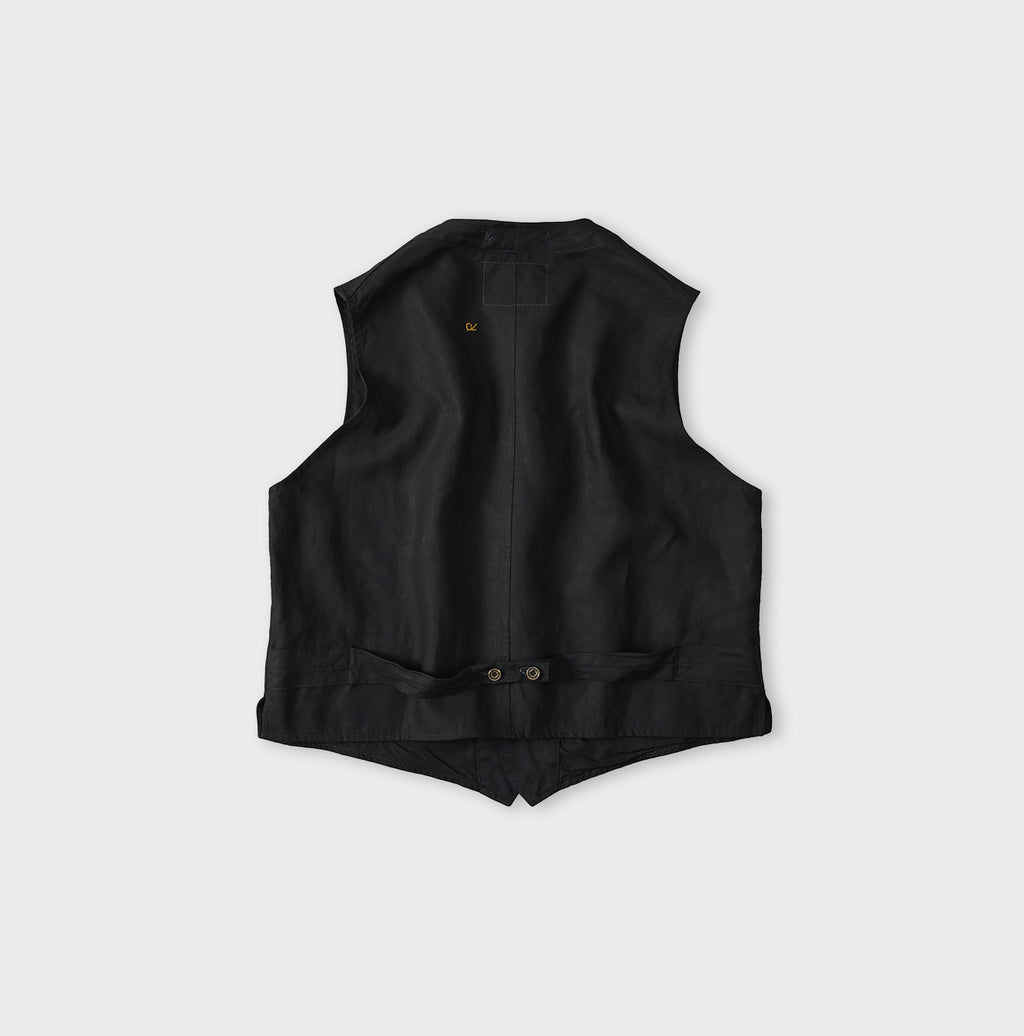 Indigo Linen Sateen 908 Vest
