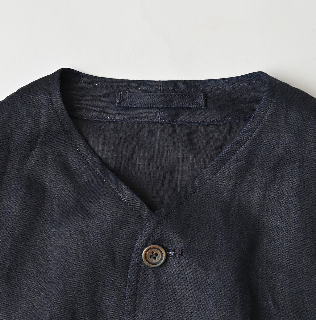 Indigo Linen Sateen 908 Vest