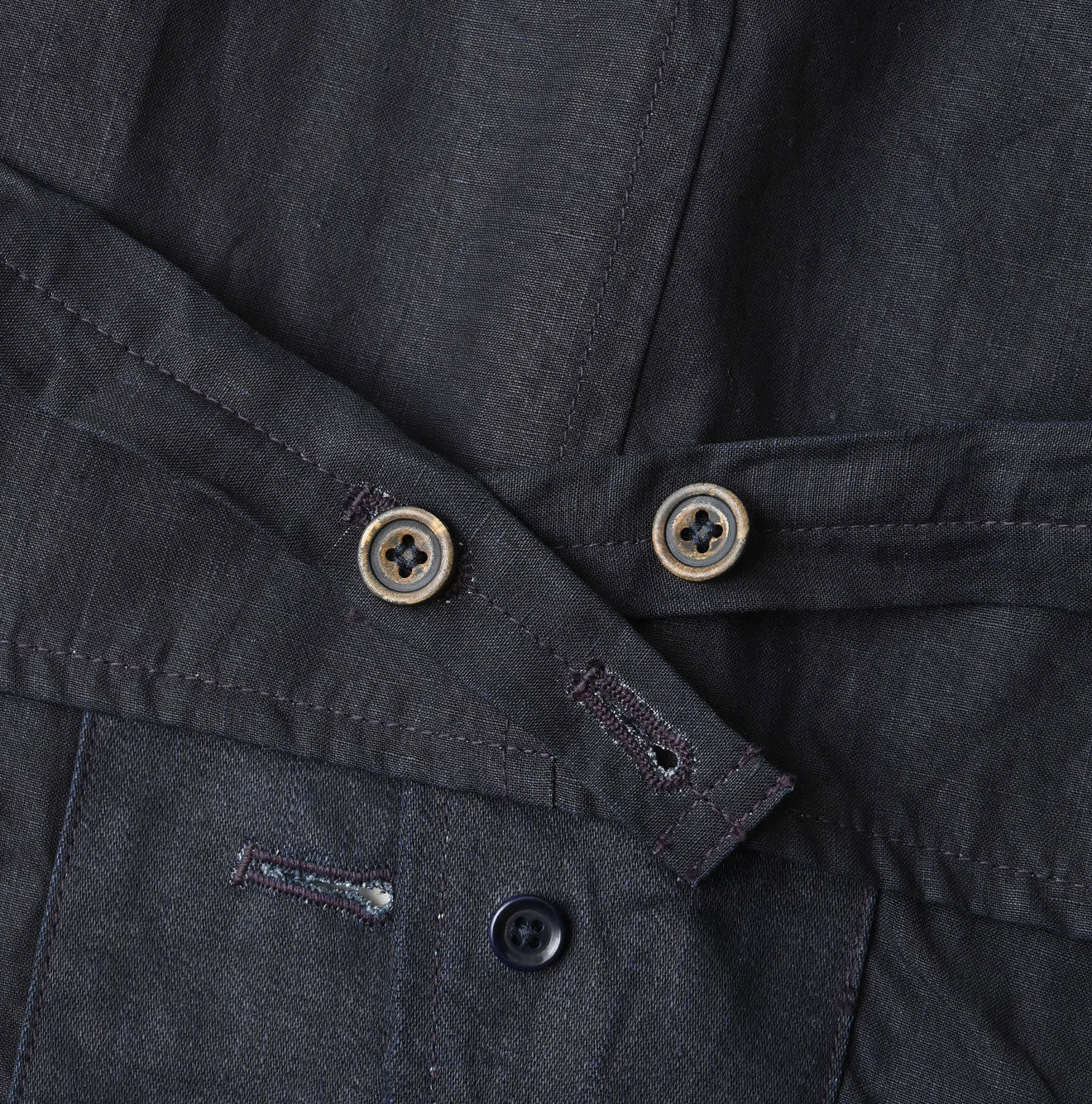 Indigo Linen Sateen 908 Vest