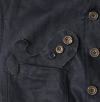 Indigo Linen Sateen 908 Vest