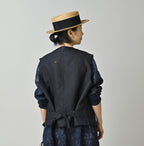 Indigo Linen Sateen 908 Vest
