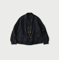 Indigo Linen Sateen Uma Jacket