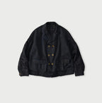 Indigo Linen Sateen Uma Jacket