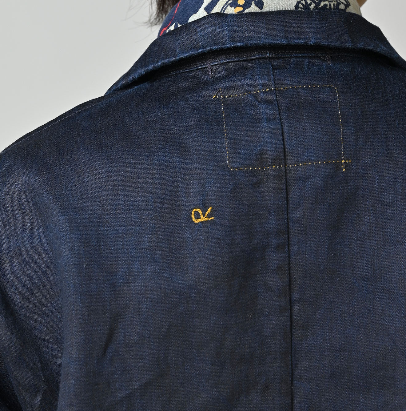 Indigo Linen Sateen Uma Jacket