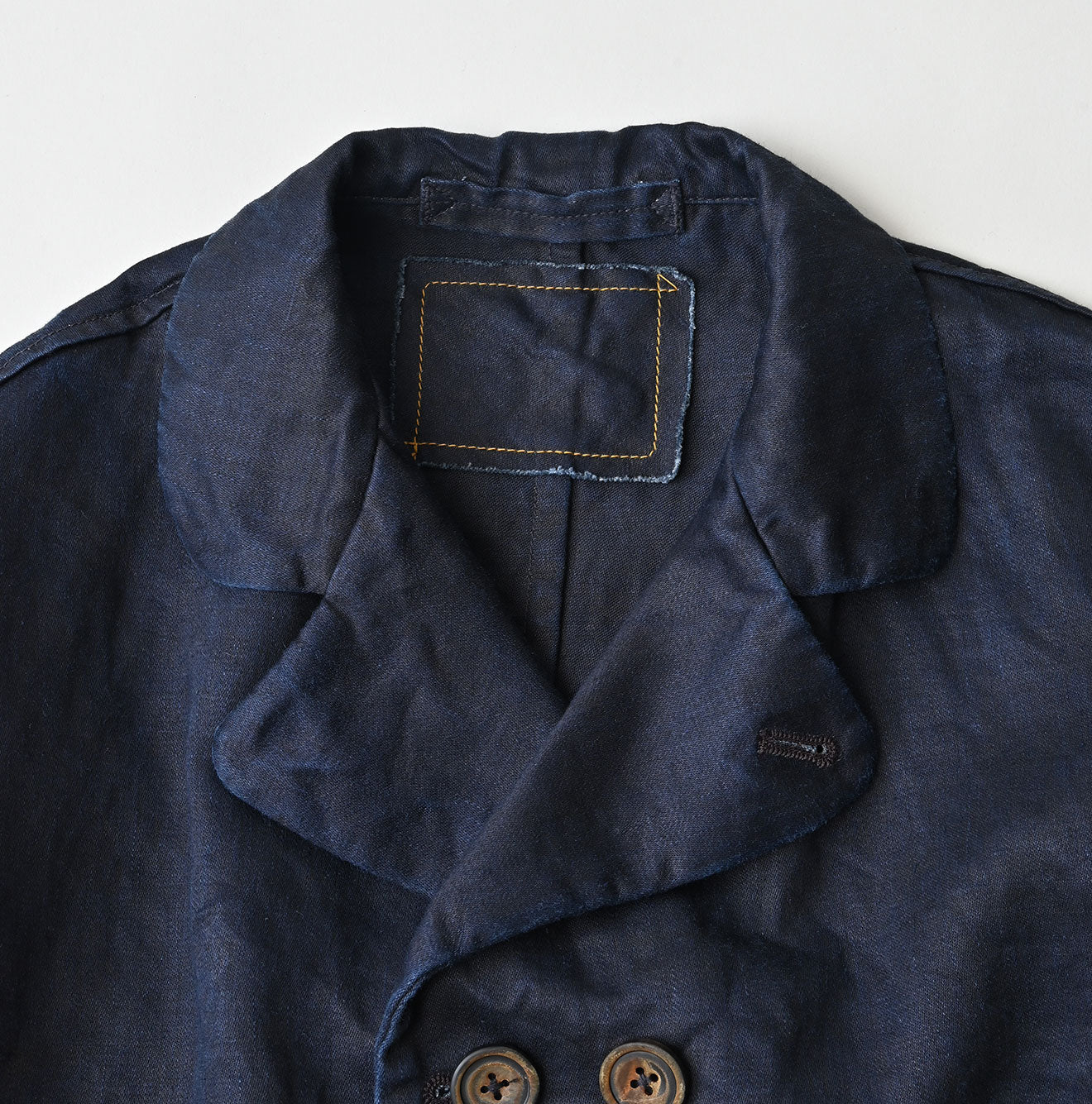 Indigo Linen Sateen Uma Jacket