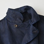 Indigo Linen Sateen Uma Jacket